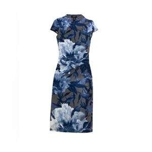 Floral Blue and Gray Dress size Xs